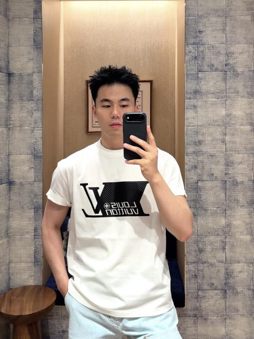 驴家 26ss字母标识印花短袖T恤 商品图2