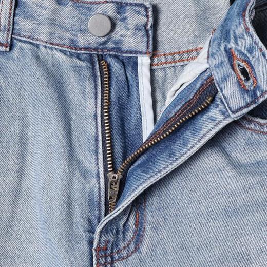 SDSA男装2026新款高贵轻奢水洗做旧宽松阔腿牛仔裤美式复古休闲裤 商品图1