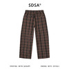 SDSA男装2026新款高贵轻奢复古格纹格子抽绳休闲裤垂感慵懒风长裤 商品缩略图4