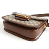 【95新】Gucci古驰1955系列602204中号老花拼棕色1955马衔扣马鞍包单肩包女士080426AK13 商品缩略图5