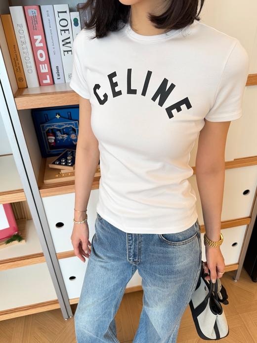 赛琳 最新品🆕26SS字母修身T恤 商品图3