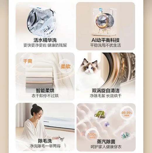 海尔（Haier）洗衣机 XQG120-HLE51C2U1 商品图4