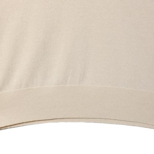 SDSA男装2026新款高贵轻奢老钱风纯色简约针织海鸥领短袖T恤百搭 商品图3