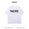 SDSA男装2026新款高贵轻奢宽松简约撞色印花字母圆领短袖T恤百搭 商品缩略图0