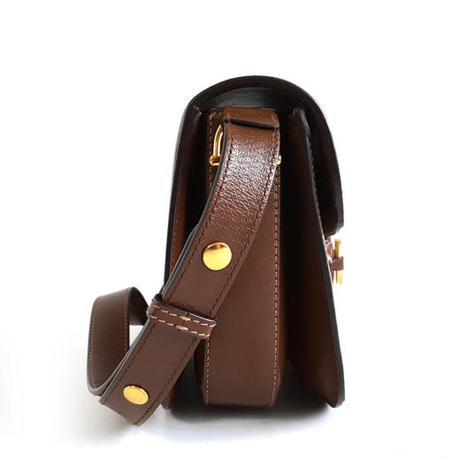【95新】Gucci古驰1955系列602204中号老花拼棕色1955马衔扣马鞍包单肩包女士080426AK13 商品图2