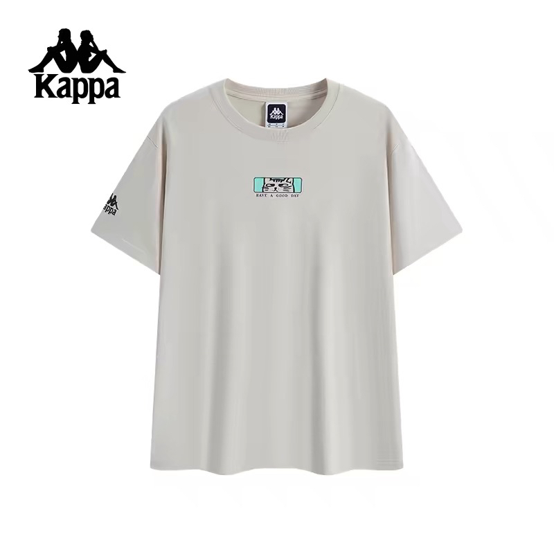 XY｜Kappa卡帕背靠背夏季新款运动短袖情侣男休闲纯棉t恤上衣女款k0fw2td40-6337