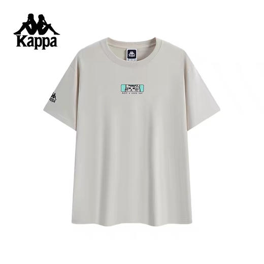 XY｜Kappa卡帕背靠背夏季新款运动短袖情侣男休闲纯棉t恤上衣女款k0fw2td40-6337 商品图0