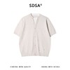 SDSA男装2026新款轻奢假两件坑条肌理短袖针织开衫宽松休闲上衣 商品缩略图0