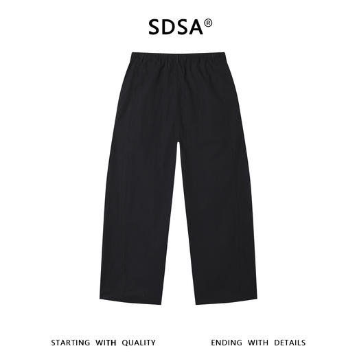 SDSA男装2026新款高贵轻奢运动风纯色褶皱抽绳松紧休闲裤百搭时尚 商品图4