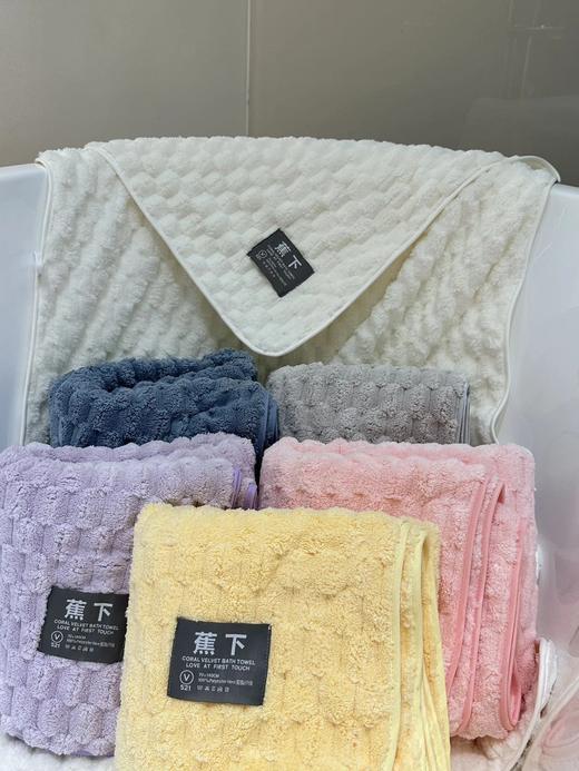 【蕉下云朵绒5A抗菌干发帽/毛巾/浴巾合集】云朵绒5A抗菌材质，加大加厚设计，三倍瞬吸水WD 商品图4