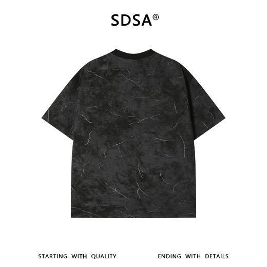 SDSA男装2026新款高贵轻奢潮牌扎染印花圆领短袖T恤百搭宽松上衣 商品图4