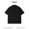 SDSA男装2026新款轻奢潮牌简约纯色提花格子小V翻领短袖T恤百搭 商品缩略图0