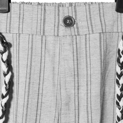 SDSA男装2026新款高贵轻奢潮牌竖纹编织抽绳休闲裤新中式垂感长裤 商品图1