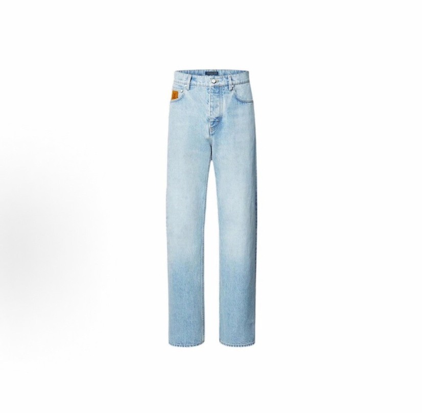 L-SH（男装）后口袋刺绣牛仔裤