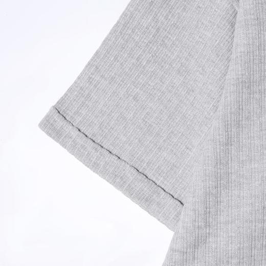 SDSA男装2026新款肌理感半纽扣亨利领短袖T恤宽松圆领休闲上衣 商品图2