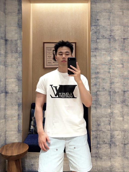 驴家 26ss字母标识印花短袖T恤 商品图1