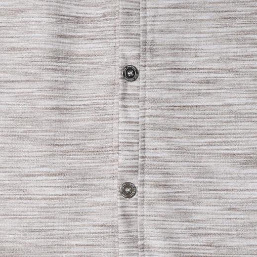 SDSA男装2026新款轻奢细条纹V领短袖开衫衬衫宽松垂感休闲上衣 商品图3