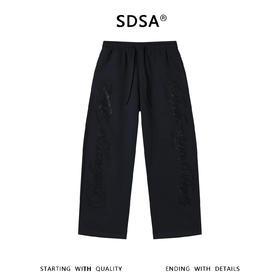 SDSA男装2026新款高贵轻奢高街重工烫钻字母设计抽绳休闲裤百搭