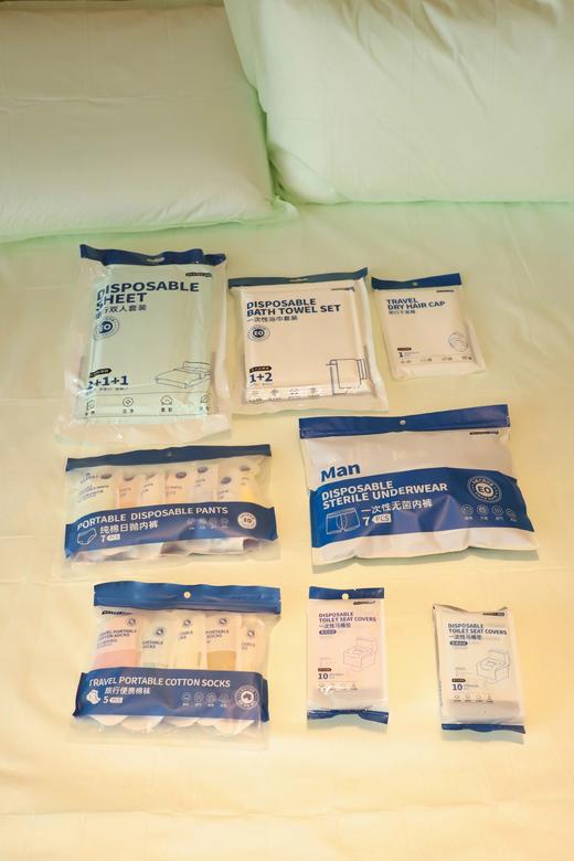【GRAREY格瑞亚旅行用品合集】一次性床单四件套/浴巾毛巾/马桶垫/内裤等WD 商品图5