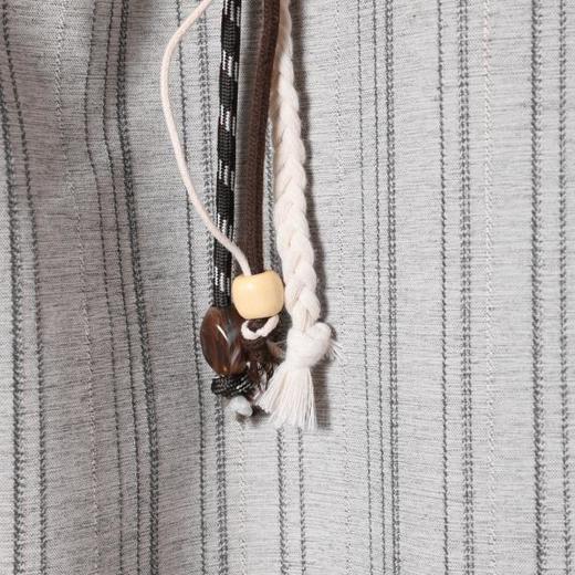 SDSA男装2026新款高贵轻奢潮牌竖纹编织抽绳休闲裤新中式垂感长裤 商品图3