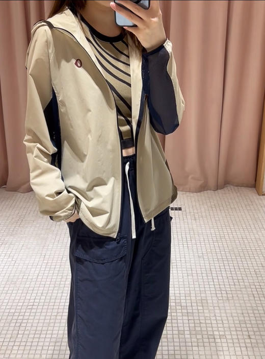 412-5 渠道圆正 圈圈家 26新 梭织面料 拼接网眼 女士防晒外套 皮肤衣 显瘦 特活力 商品图7