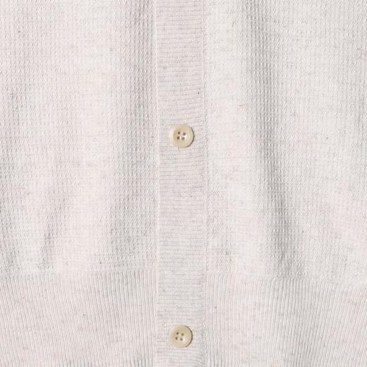 SDSA男装2026新款轻奢假两件坑条肌理短袖针织开衫宽松休闲上衣 商品图3