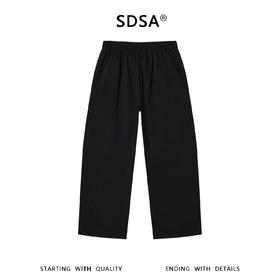 SDSA男装2026新款高贵轻奢简约纯色松紧腰头设计休闲裤百搭舒适