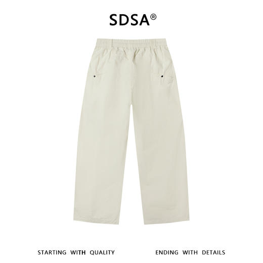 SDSA男装2026新款高贵轻奢日系松弛感纯色褶皱抽绳休闲裤百搭简约 商品图4