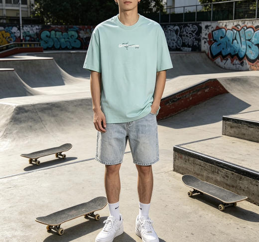 XY/贵人鸟男圆领短袖舒适百搭男运动T恤男宽松纯棉上衣 商品图1