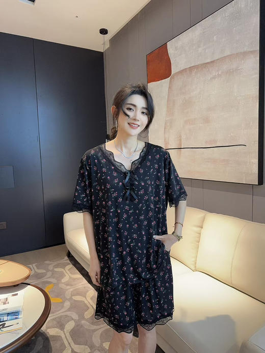 居家 旅行必备 春夏新款高弹舒适家居套装 商品图3