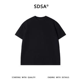 SDSA男装2026新款高贵轻奢基础百搭重磅T恤挺括抗皱基础款短袖