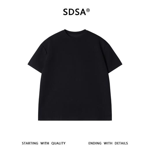 SDSA男装2026新款高贵轻奢基础百搭重磅T恤挺括抗皱基础款短袖 商品图0