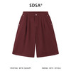 SDSA男装2026新款高贵轻奢韩系复古纯色牛仔短裤百搭宽松舒适裤子 商品缩略图0
