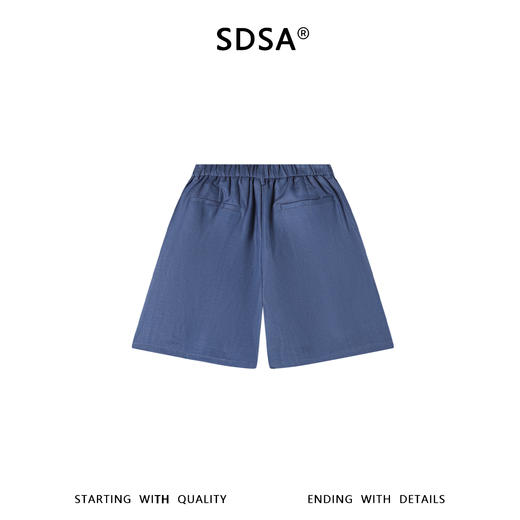 SDSA男装2026新款高贵轻奢韩系简约纯色舒适休闲短裤百搭时尚裤子 商品图0