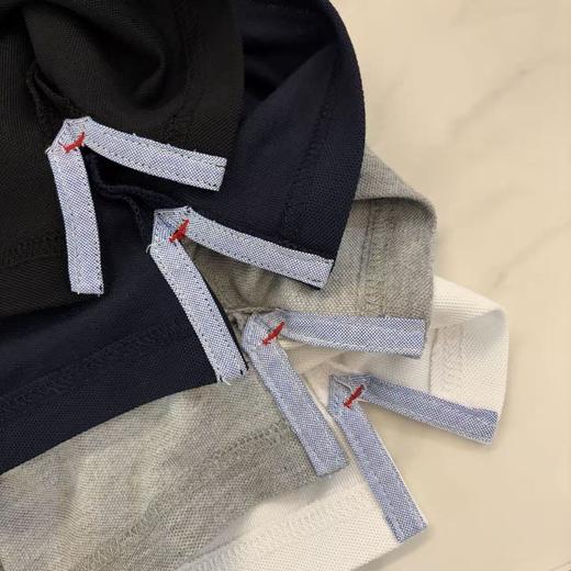 【9hd1】男子商务休闲撞色领珠地短袖POLO衫！！ 商品图4