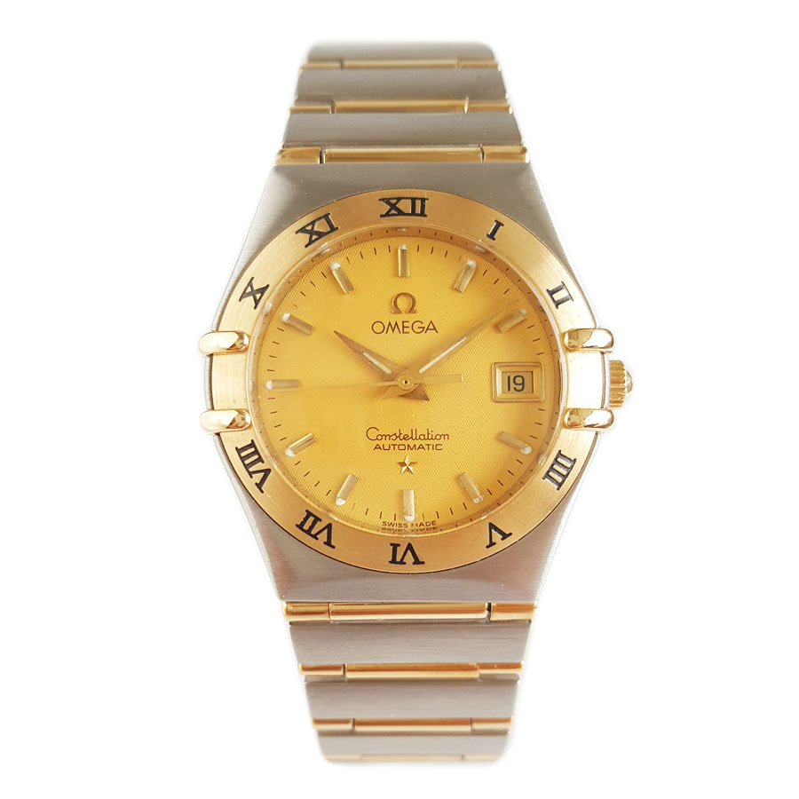 【95新】OMEGA 欧米茄1292.10.00自动机械机芯日期显示27MM（女款）星座系列精钢/18K黄金230326NJS27