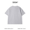 SDSA男装2026新款肌理感半纽扣亨利领短袖T恤宽松圆领休闲上衣 商品缩略图4