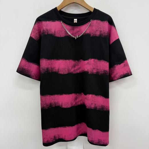 NC圆领条纹撞色短袖T恤60120（黑）夏季  162011470321 商品图0