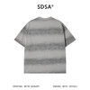 SDSA男装2026新款高贵轻奢韩系扎染条纹滴胶设计圆领短袖T恤百搭 商品缩略图4