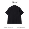 SDSA男装2026新款高贵轻奢肌理竖纹翻领短袖衬衫宽松休闲上衣 商品缩略图4