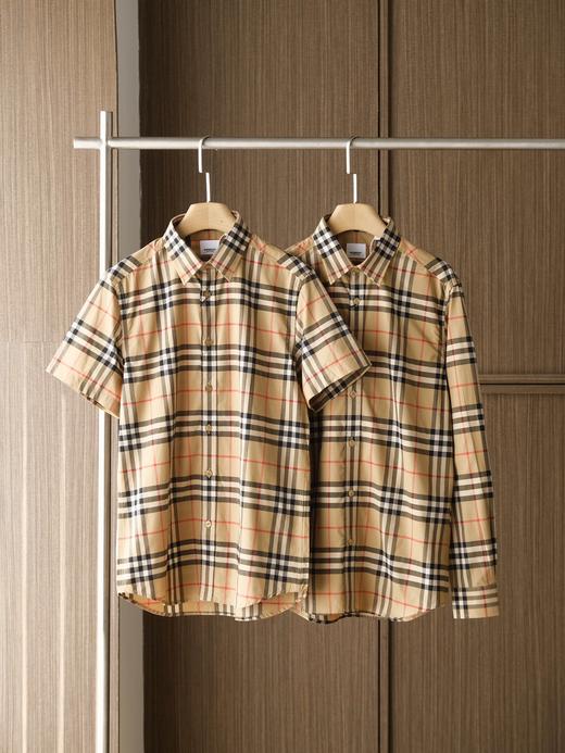 巴宝莉经典格子衬衫 男女同款衬衫 商品图0