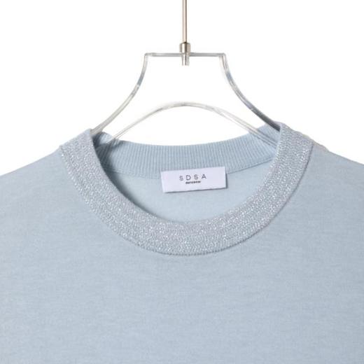 SDSA男装2026新款高贵轻奢日系简约纯色针织圆领短袖T恤百搭上衣 商品图1