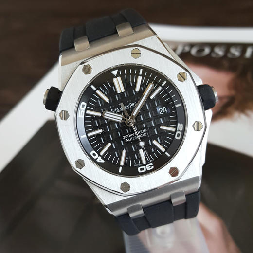 【95新】Audemars Piguet 爱彼15703ST.OO.A002CA.01自动机械机芯日期显示42MM（男款）皇家橡树离岸型系列精钢040426NJS25 商品图4