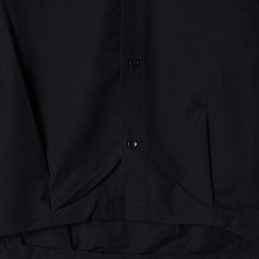 SDSA男装2026新款高贵轻奢潮牌机能风插肩袖黑衬衫宽松短袖 商品图3