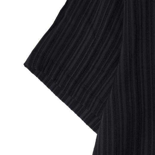 SDSA男装2026新款高贵轻奢肌理竖纹翻领短袖衬衫宽松休闲上衣 商品图2