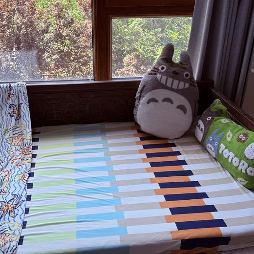 满2件包邮~【大浴巾大方巾| 立体龙猫抱枕| 北欧罂粟花毯子软席 | vintage法绣少女感枕套|兰精天丝床单床笠】WD 商品图9