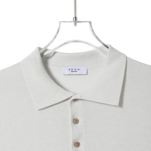 SDSA男装2026新款高贵轻奢老钱风细闪半纽扣翻领T恤针织百搭上衣 商品图1