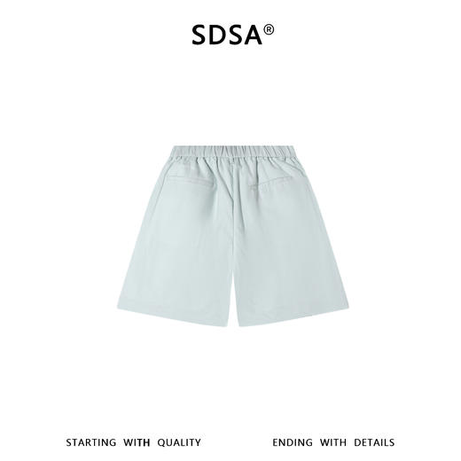 SDSA男装2026新款高贵轻奢韩系简约纯色舒适休闲短裤百搭时尚裤子 商品图1