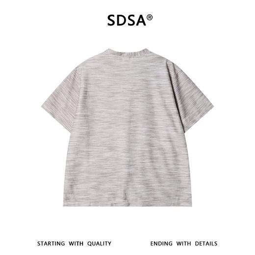 SDSA男装2026新款轻奢细条纹V领短袖开衫衬衫宽松垂感休闲上衣 商品图4