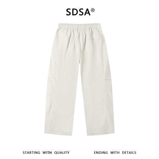 SDSA男装2026新款高贵轻奢时尚小标立体分割抽绳休闲裤百搭时尚 商品图1